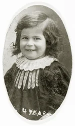 Tina Modotti at Age 4, Ferlach, Austria, 1901